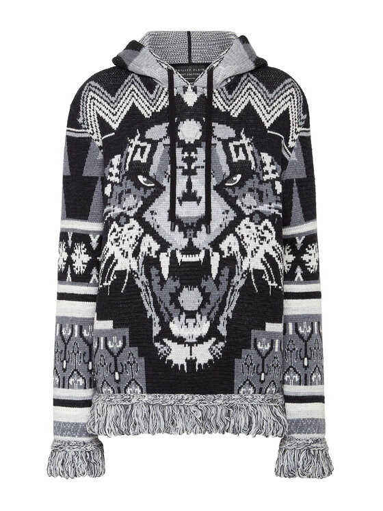 PHILIPP PLEIN PHILIPP PLEIN Kardigan 15929 Czarny Regular Fit