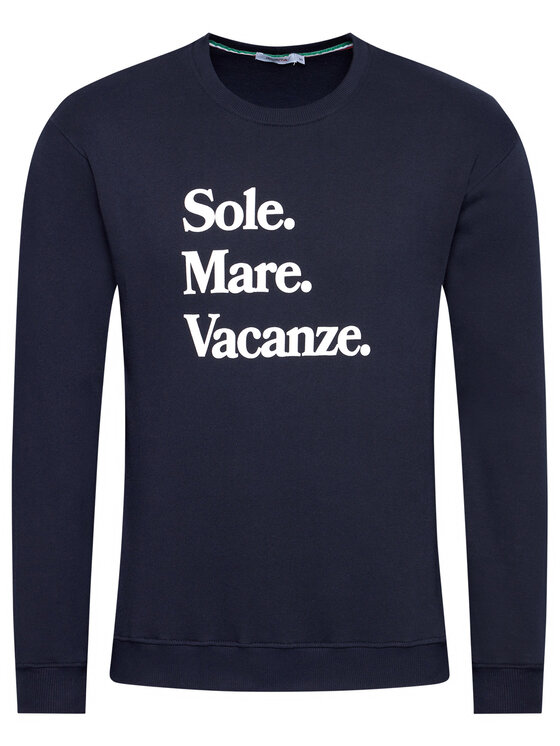 Drivemebikini Drivemebikini Sweatshirt Sole Mare Vacanze 2018-DRV-005_NV Dunkelblau Regular Fit