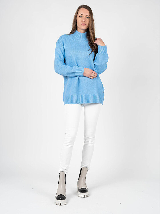 Silvian Heach Silvian Heach Πουλόβερ PGA22001MA Μπλε Oversize