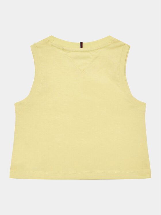 Tommy Hilfiger Tommy Hilfiger Top Essential KG0KG07262 D Żółty Regular Fit