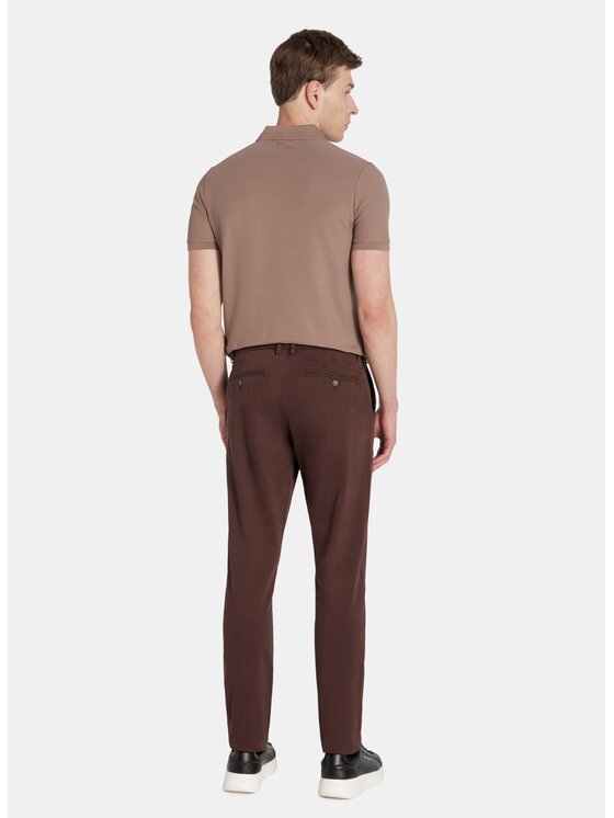 Pako Lorente Pako Lorente Spodnie materiałowe P25WB-WX-001 Brązowy Classic Fit