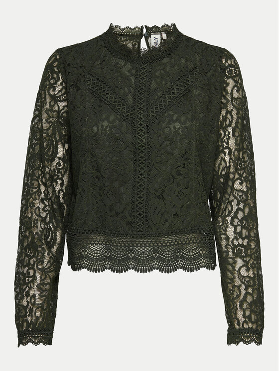 ONLY ONLY Блузка New Karo 15276400 Зелений Regular Fit