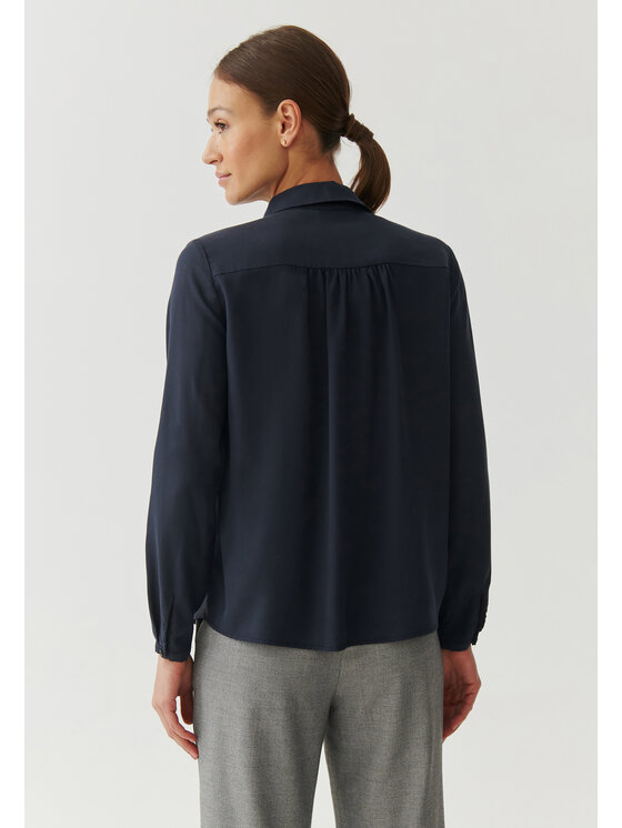 TATUUM TATUUM Blúzka BENETI Tmavomodrá Loose Fit