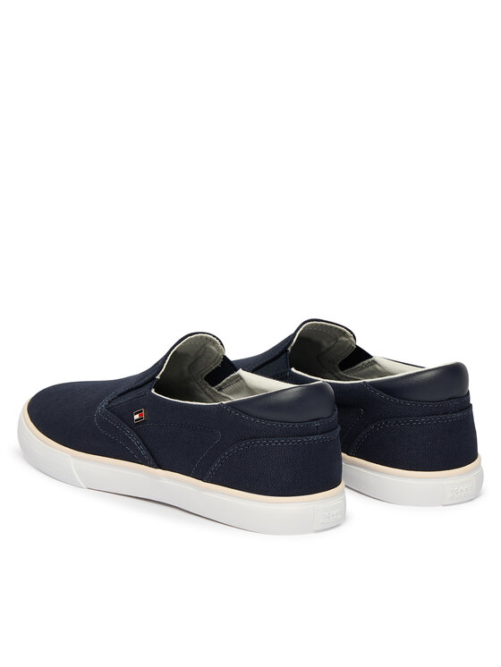 Tommy Hilfiger Tommy Hilfiger Tenisky Th Low Profile Slip On FW0FW09103 Tmavomodrá