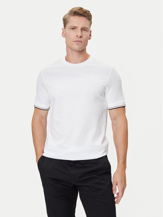 BOSS Boss Тишърт Thompson 04 50501097 Бял Regular Fit