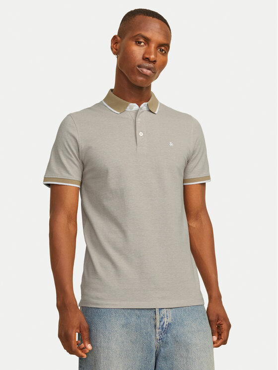 Jack & Jones Jack & Jones Komplet koszulek polo Paulos 12191216 Szary Slim Fit