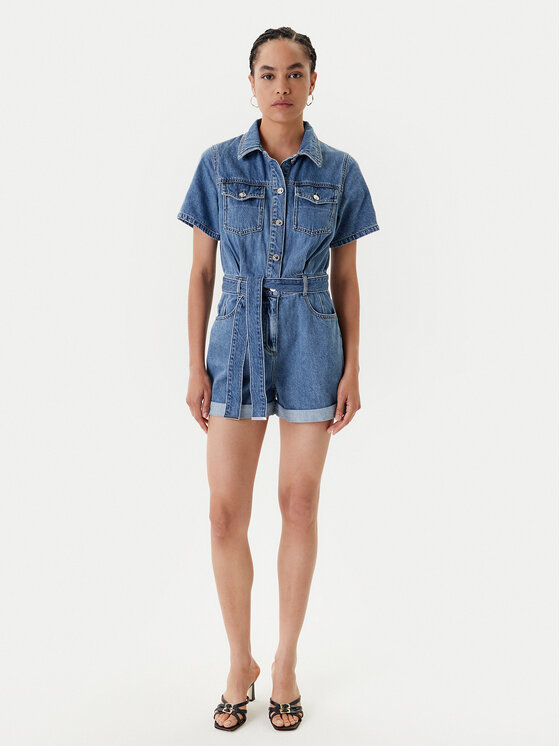 Morgan Morgan Jumpsuit 251-SHELOR Blau Slim Fit