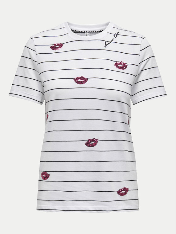 ONLY ONLY T-shirt Kita 15332698 Bijela Regular Fit