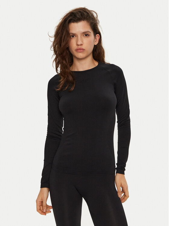 4F 4F Termoaktív felső 4FWAW24USEAF152 Fekete Slim Fit