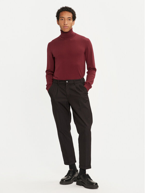 HUGO Hugo Rolák San Thomas-M 50474174 Bordová Slim Fit