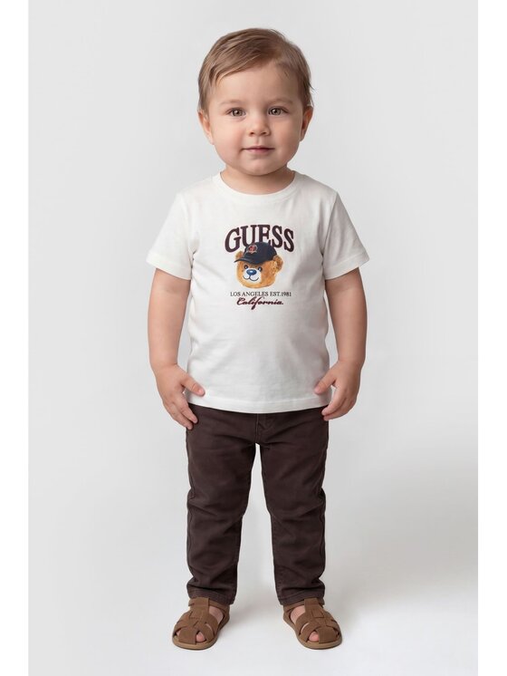 Guess Kids Guess Kids T-Shirt 183750 Bílá Classic Fit