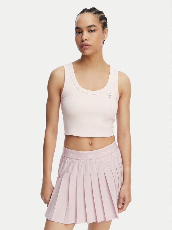 Guess Top V6GP07 K2987 Roz deschis Slim Fit