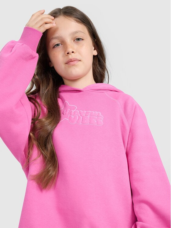 4F 4F Bluza 4FJRAW25TSWSF2439-54S Różowy Oversize