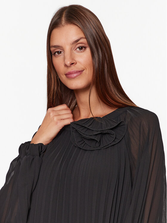 Dixie Dixie Bluzka C319Z019A Czarny Regular Fit
