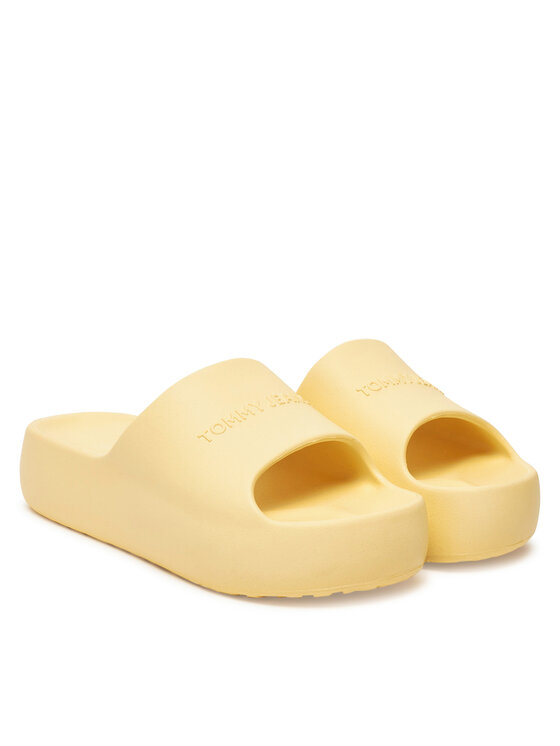 Tommy Jeans Tommy Jeans Şlapi Tjw Chunky Pool Slide Ess EN0EN02879 Galben