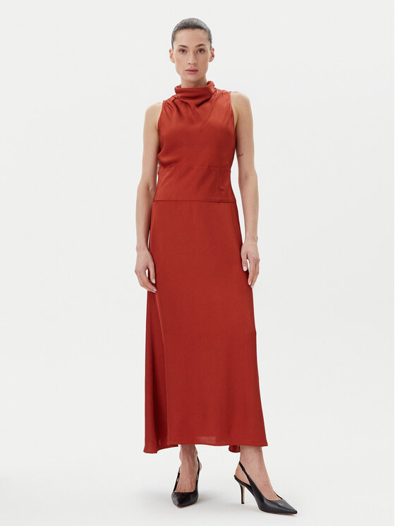 IVY OAK IVY OAK Sukienka codzienna IO117601 Czerwony Regular Fit