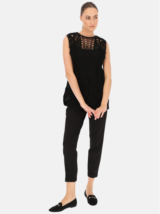 L’AF L’AF Bluzka Koryna Czarny Relaxed Fit