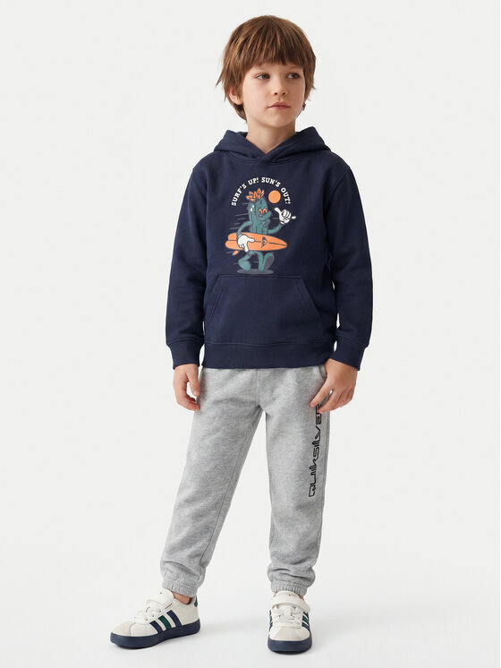 Quiksilver Quiksilver Felpa Graphics EQKFT03406 Blu scuro Regular Fit