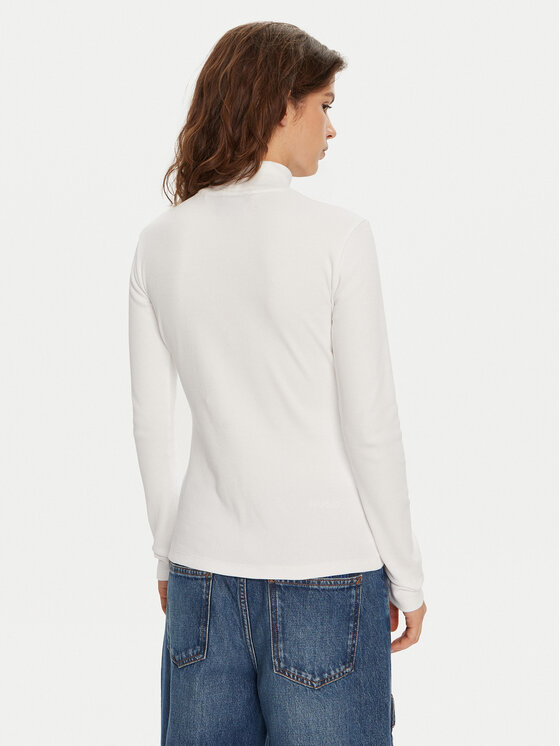 HUGO Hugo Rollkragenpullover 50525318 Weiß Regular Fit