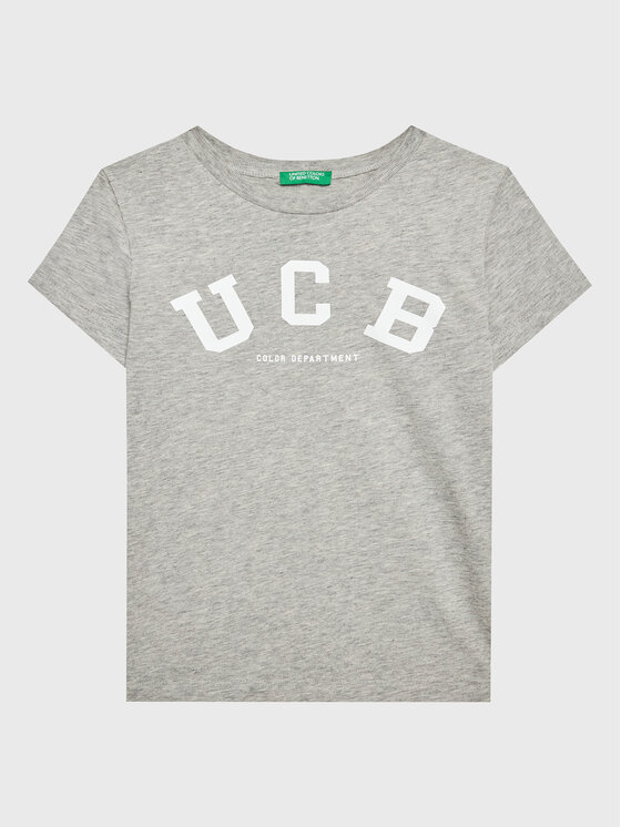 United Colors Of Benetton Tričko 3096C10C6 Sivá Regular Fit