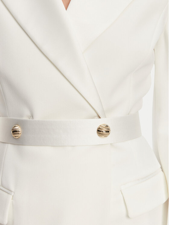 Imperial Imperial Sukienka koktajlowa ADAZJAWC Écru Regular Fit
