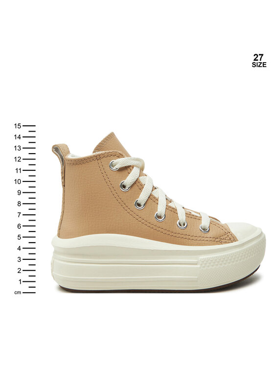 Converse Converse Tornacipő Chuck Taylor All Star Move Platform Leather A09262C Bézs