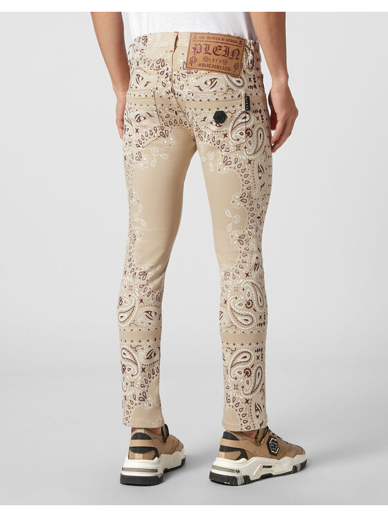 PHILIPP PLEIN PHILIPP PLEIN Jeansy 3179 Béžová Skinny Fit
