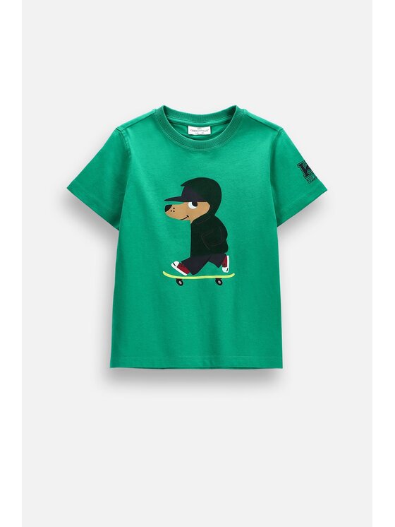 Coccodrillo Coccodrillo T-Shirt ZC6143203ABK-011 Zielony Regular Fit