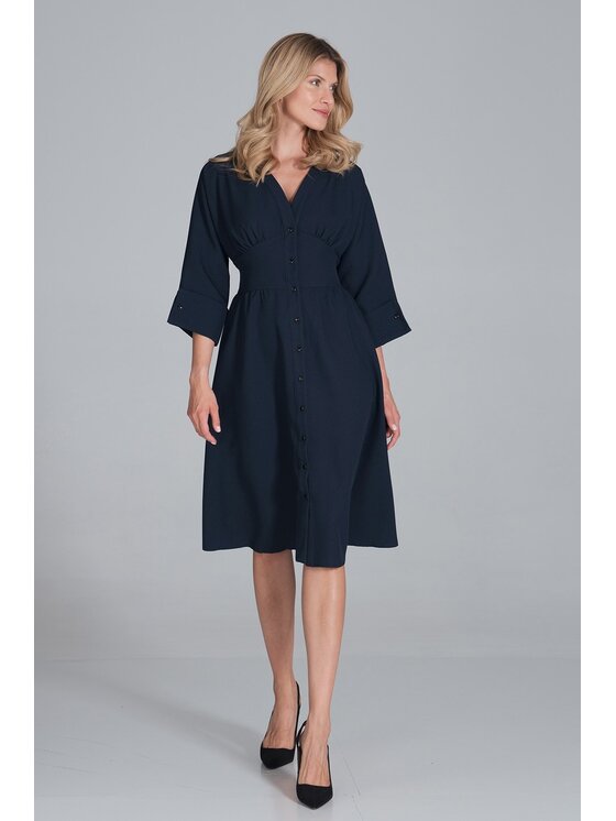 FIGL FIGLFIGL Vestito M843 Blu scuro Regular Fit