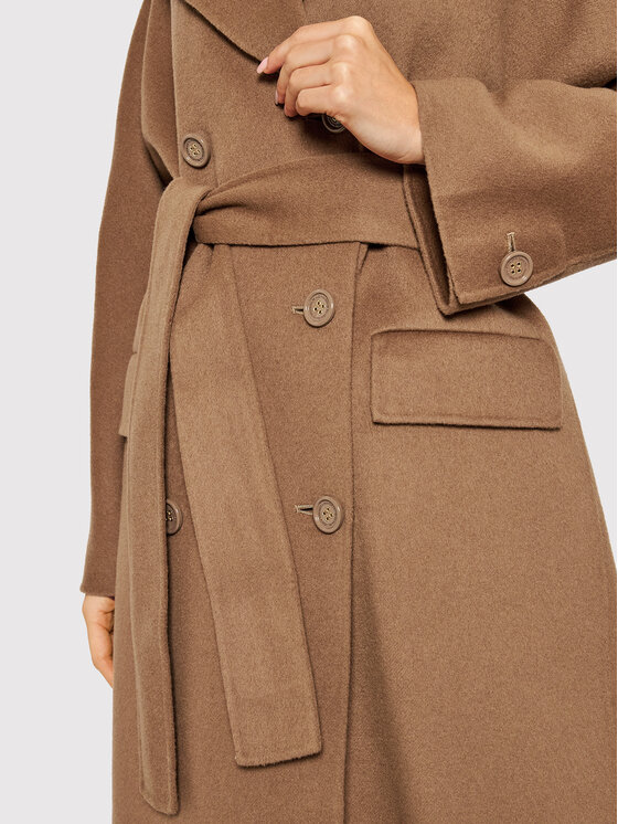 Cappotto di lana CP-33W-16E2-V770 Marrone Regular