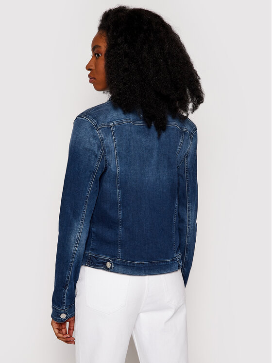 Tommy Jeans Tommy Jeans Jeansová bunda Vivianne DW0DW09219 Tmavomodrá Slim Fit