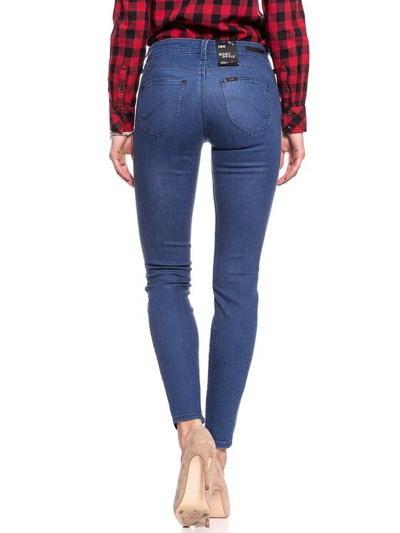 Lee Lee Jeansy SCARLETT Niebieski Skinny Fit