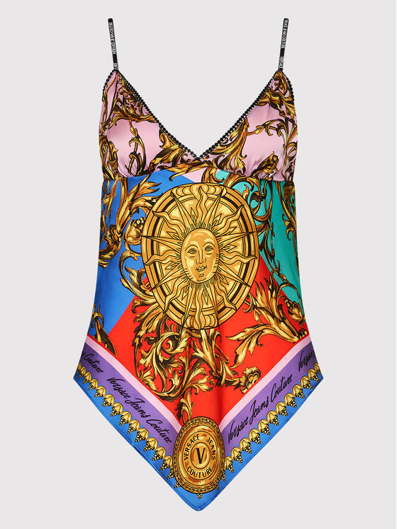 Versace Jeans Couture Versace Jeans Couture топ Garland Sun Baby Doll 72HAM230 Цветен Regular Fit