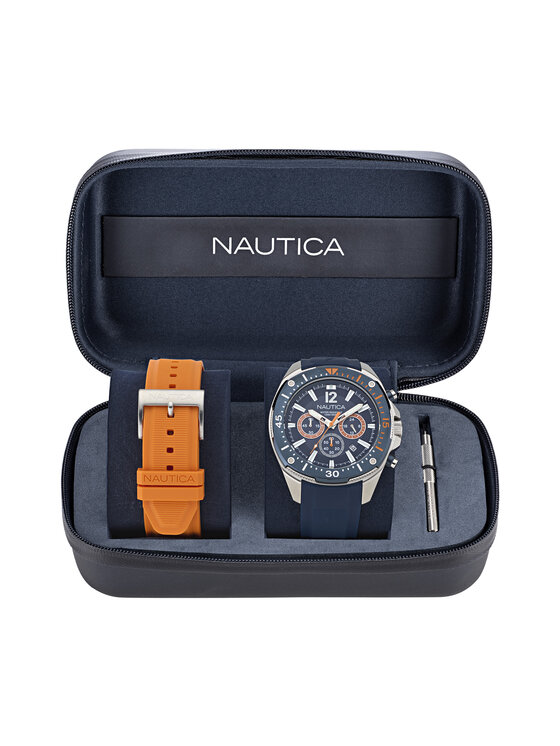 Nautica Nautica Годинник Sporty SET NAPBSS504 Срібний
