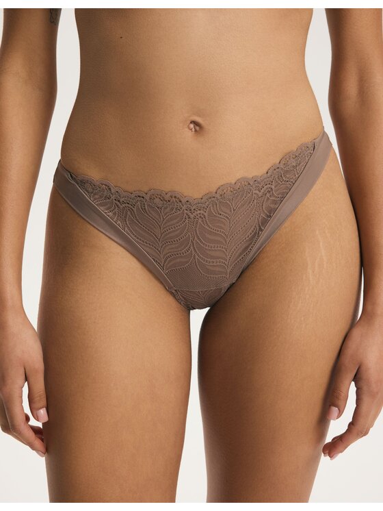 Stringi, rozmiar S, Brązowe, 45173