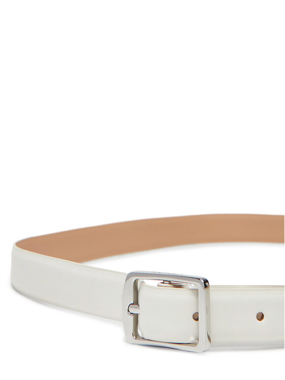 Calvin Klein Calvin Klein Pásek Classic Square Buckle Belt 20Mm LV04F7036G Bílá