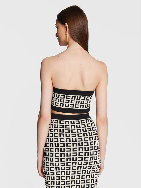 Top TK-61Z-31E2-V190 Écru Slim Fit