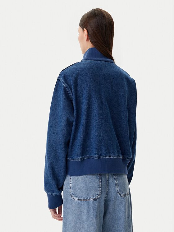 adidas adidas Bluză adicolor Denim JD2570 Albastru Regular Fit