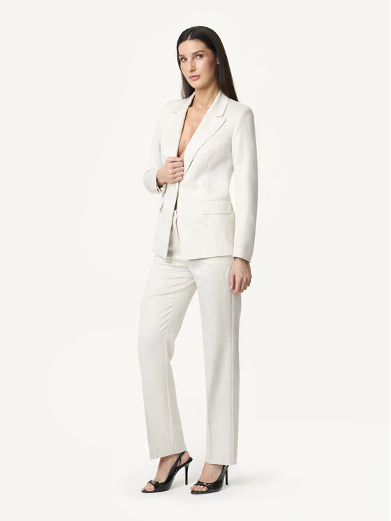 KMX KMX Spodnie materiałowe 808760001 Beżowy Straight Fit