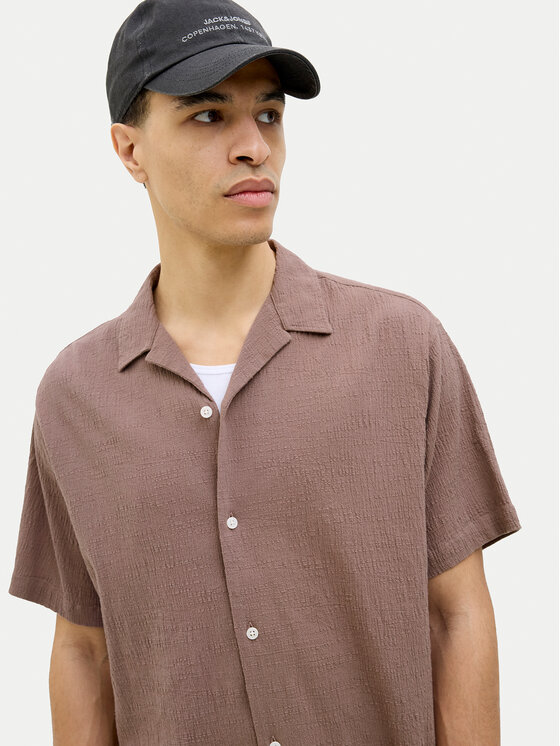 Jack&Jones Jack&Jones Särk Luke 12255781 Pruun Relaxed Fit