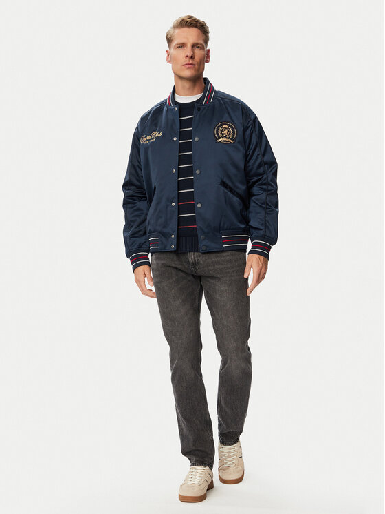 Tommy Jeans Tommy Jeans Blugi Scanton DM0DM23341 Gri închis Slim Fit