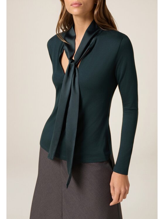 Oltre Oltre T-shirt G072J004528N035 Verde Slim Fit