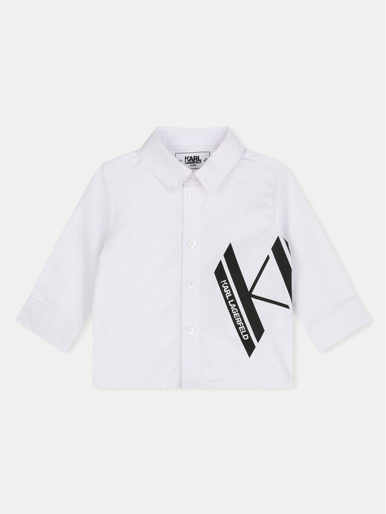 Karl Lagerfeld Kids Karl Lagerfeld Kids Completo camicia e pantaloni di tessuto Z30294 M Multicolore Regular Fit