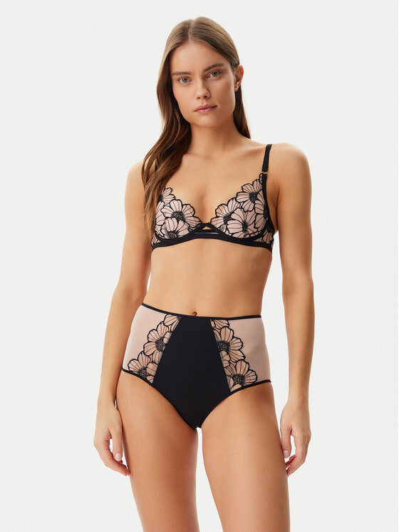 Chantelle Chantelle Mutande classiche a vita alta Lush C22OC5 Nero