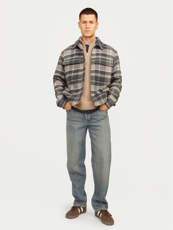 Jack&Jones Jack&Jones Μπουφάν μεταβατικό Russel 12259393 Μπεζ Relaxed Fit