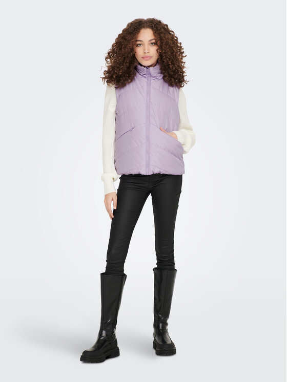 JDY JDY Brezrokavnik Porto 15281761 Vijolična Regular Fit