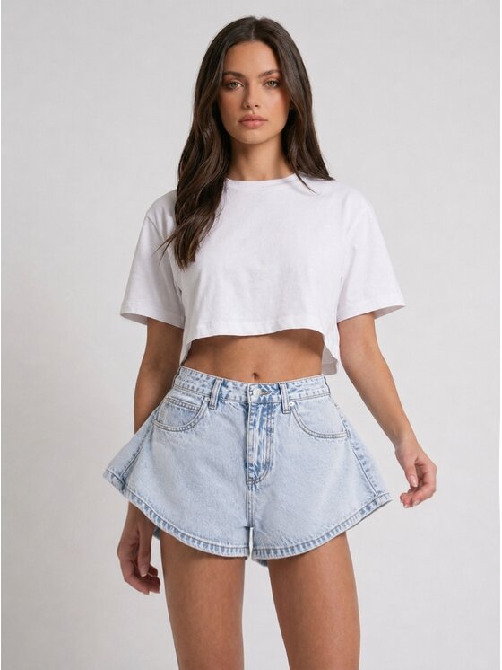 MissDenim MissDenim Szorty jeansowe Skorts Niebieski Regular Fit
