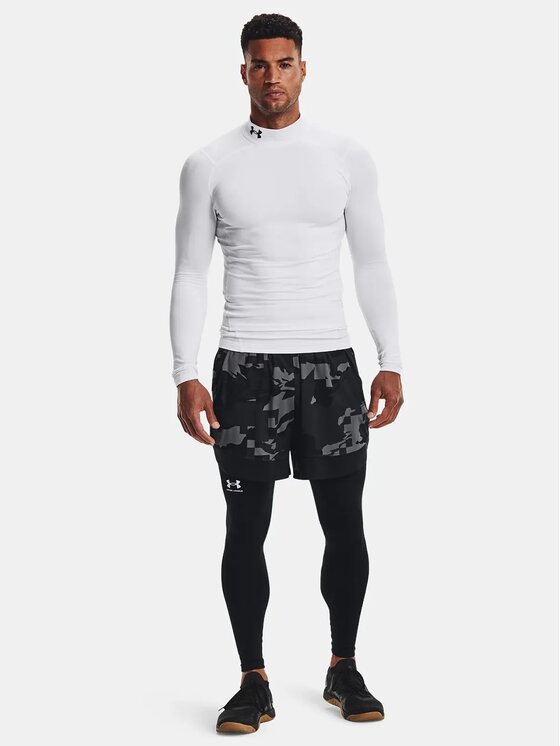 Under Armour Under Armour Longsleeve 1366072-100 Biały Slim Fit