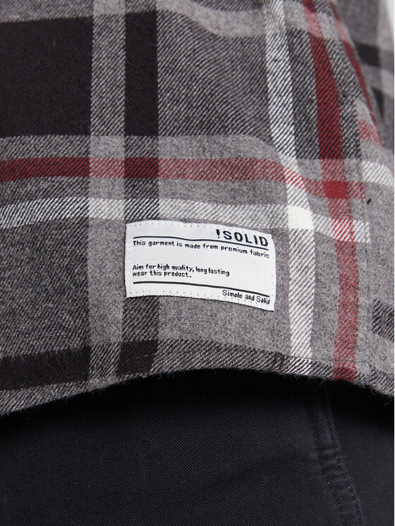 Solid Solid Krekls 21107051 Pelēks Regular Fit