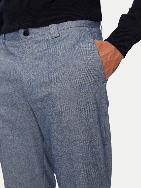 Liu Jo Liu Jo Hlače iz tkanine QF4232 T2642 Modra Slim Fit